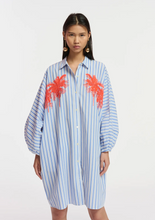 Load image into Gallery viewer, Frilled Puff Sleeve Shirt Dress
