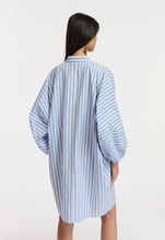 Load image into Gallery viewer, Frilled Puff Sleeve Shirt Dress
