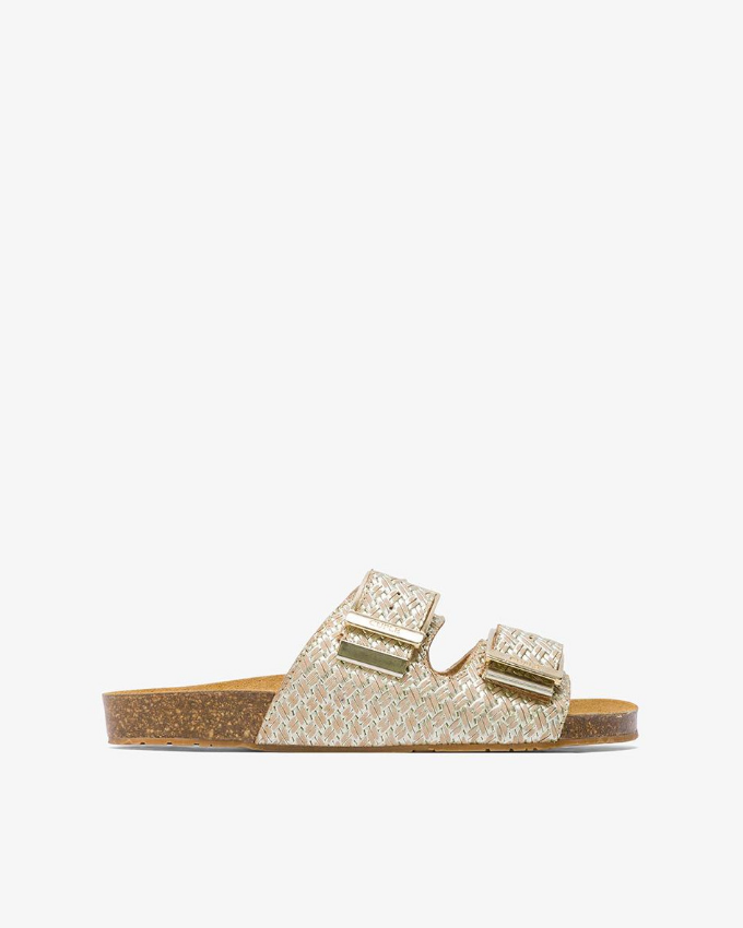 Gold Buckle Sandals