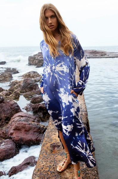 Marrakesh Indigo Llew Maxi Dress