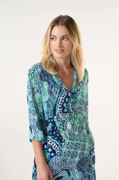 Brazil Blue Jazz Dress
