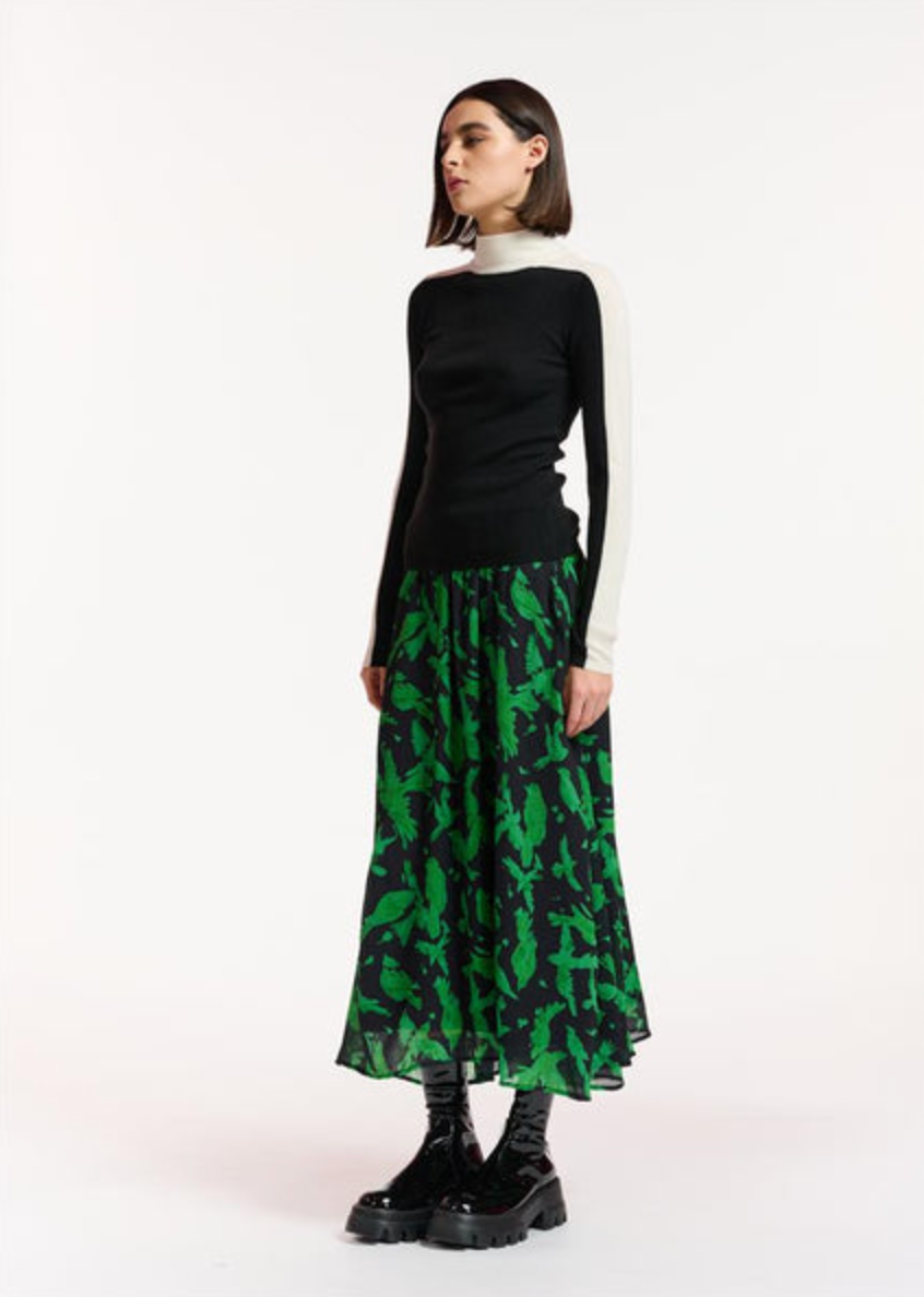 Eunika Flared Midiskirt