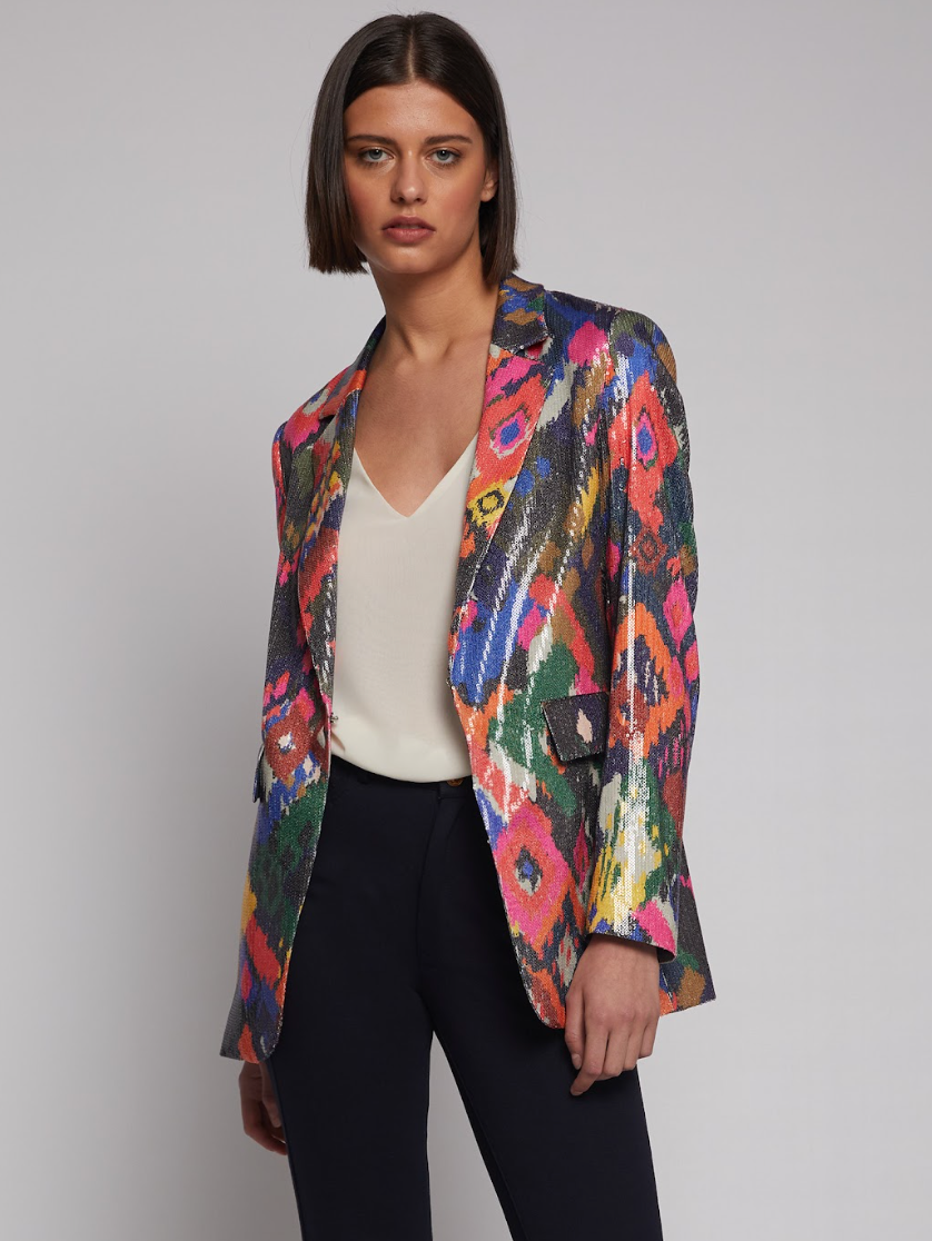 Sequin Camo Blazer