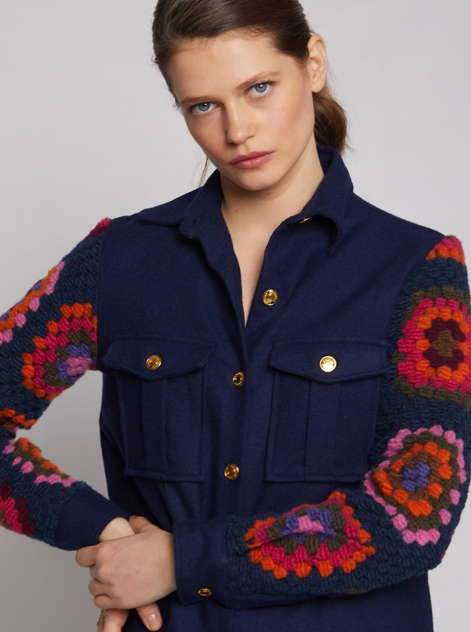 Crochet Knitted Jacket