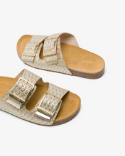 Load image into Gallery viewer, Gold Buckle Sandals

