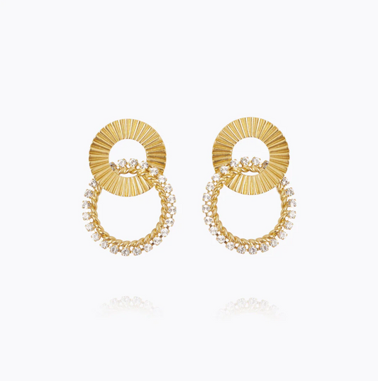 Gianna earrings gold crystal