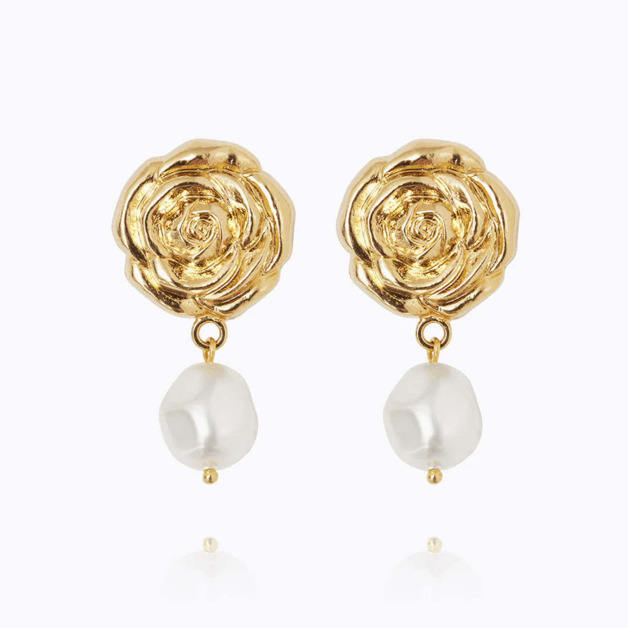 Rosita Pearl earrings gold