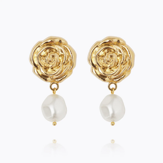 Rosita Pearl earrings gold