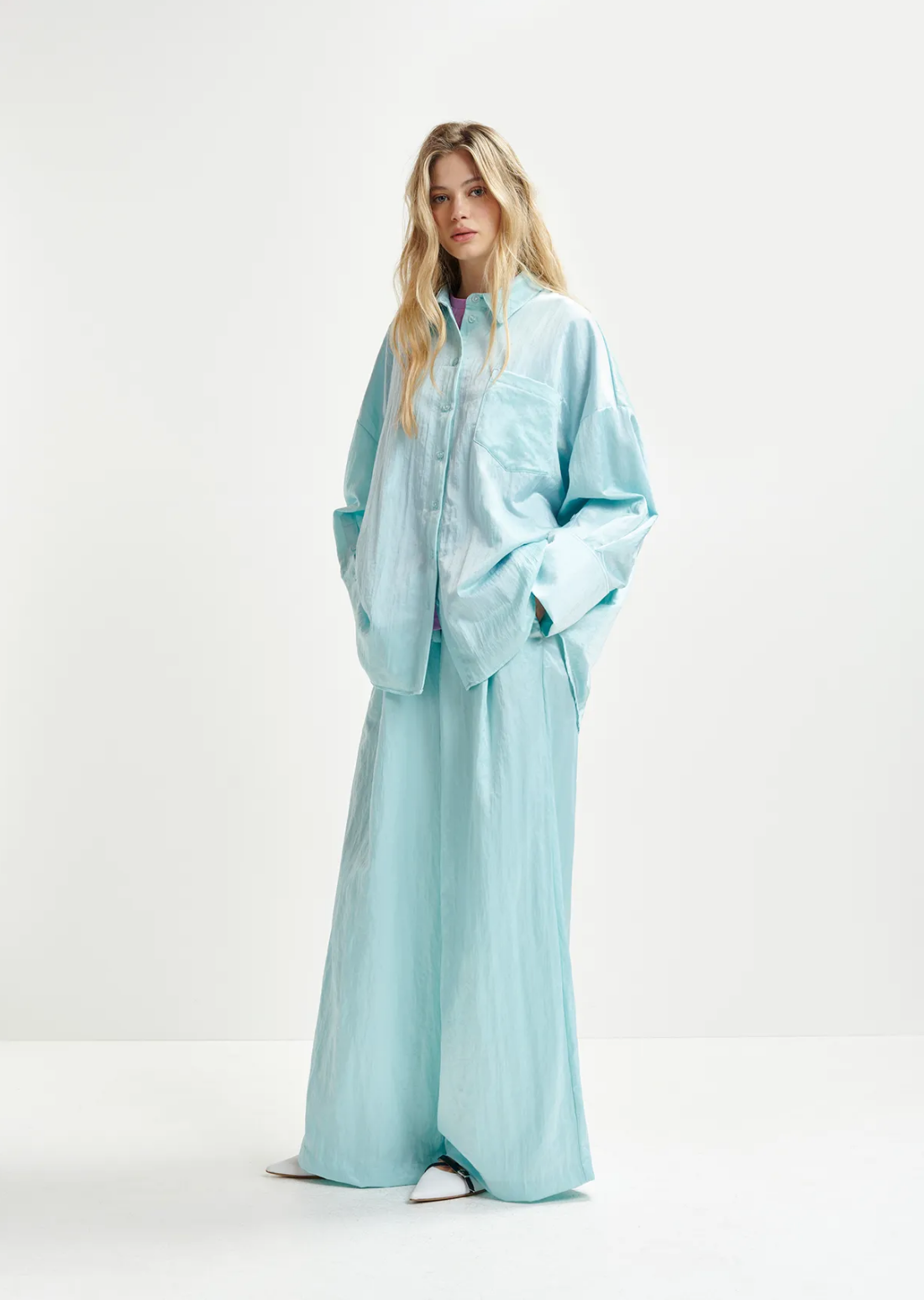 Hacie2 High Waist Wide Trousers