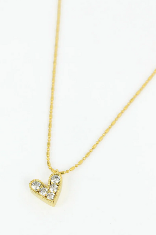 Gemstone Heart Necklace