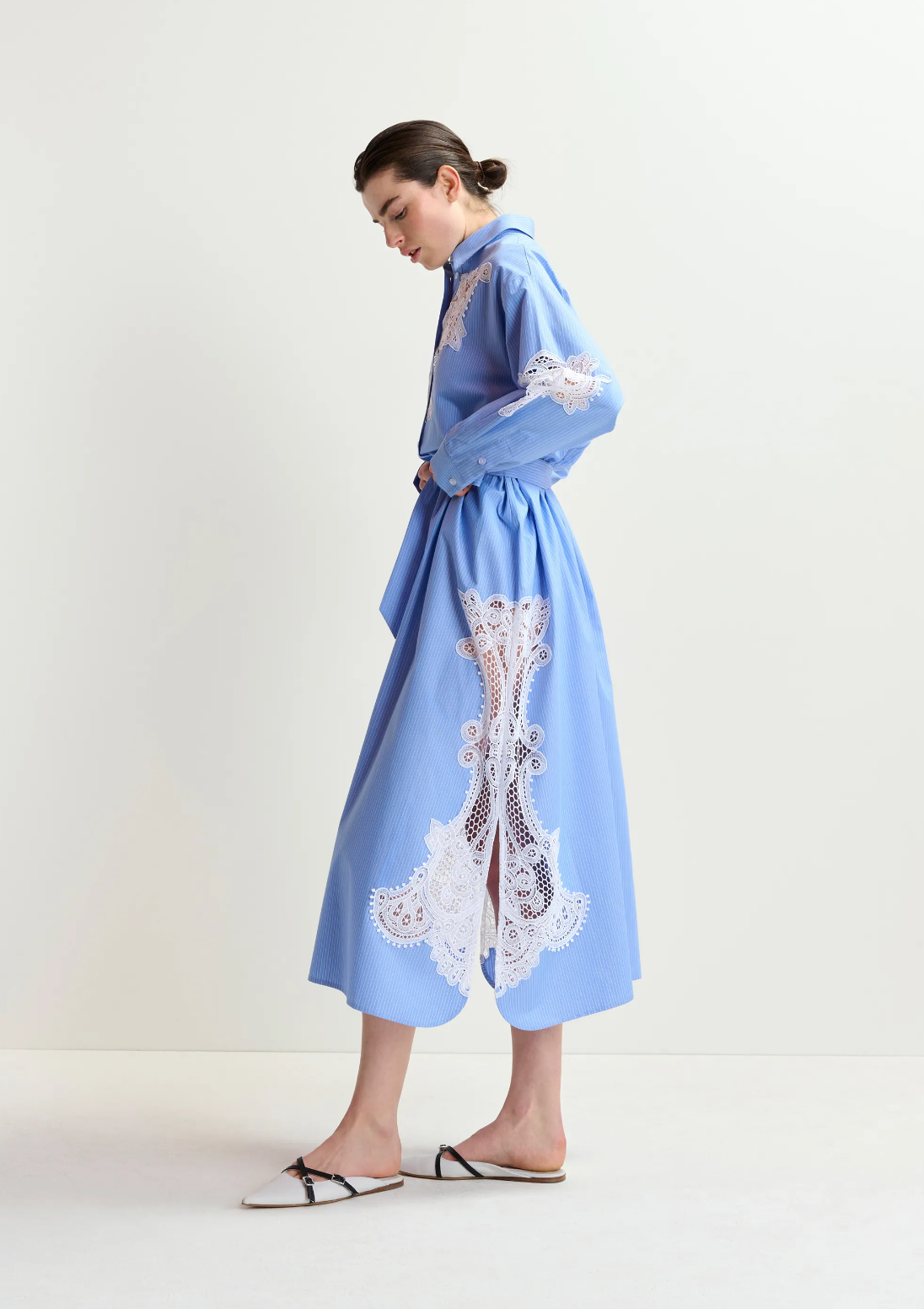 Haze Lace Panelled Dress