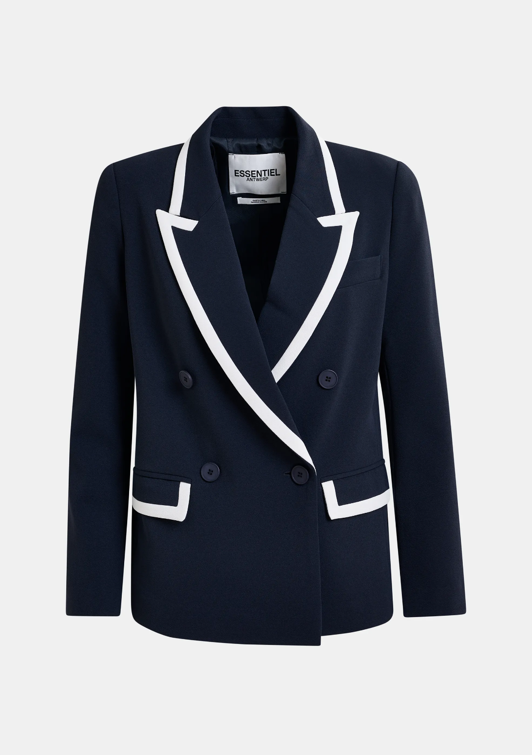 Hair Double Breasted Blazer