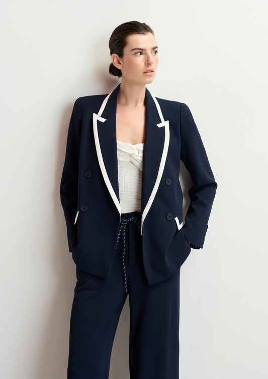 Hair Double Breasted Blazer