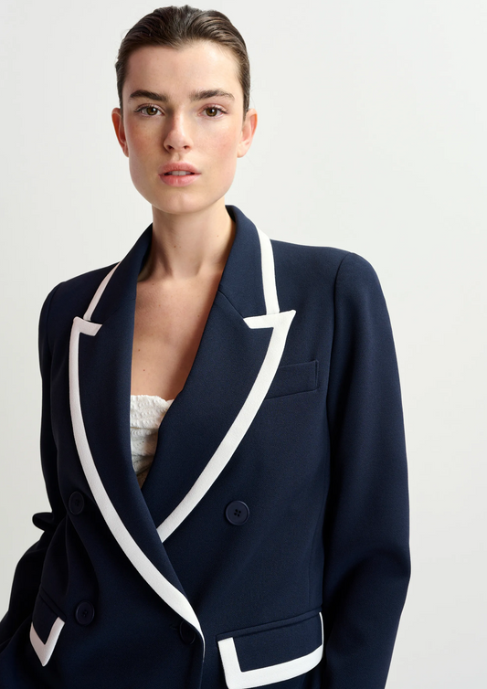 Hair Double Breasted Blazer