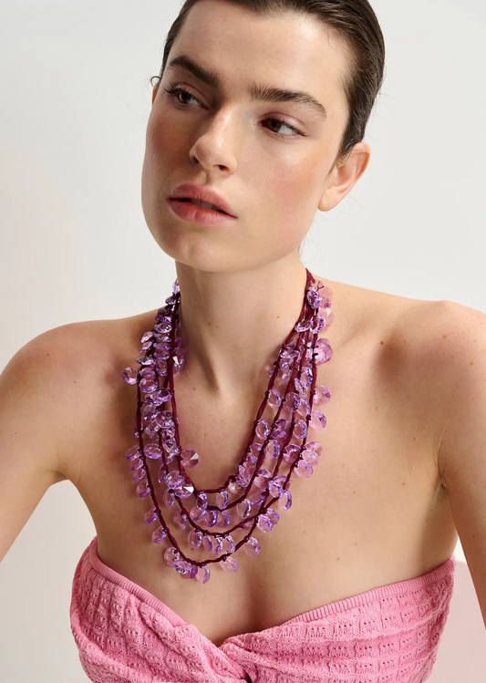 Humoristic Rhinestone Necklace