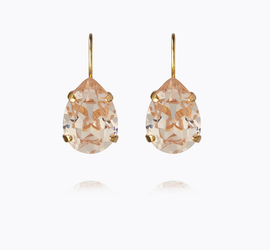 Mini drop Clasp earrings gold