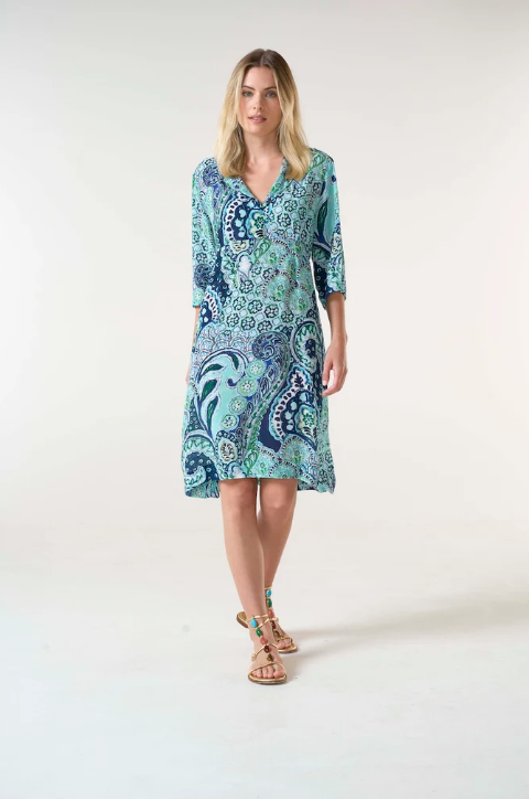 Brazil Blue Jazz Dress