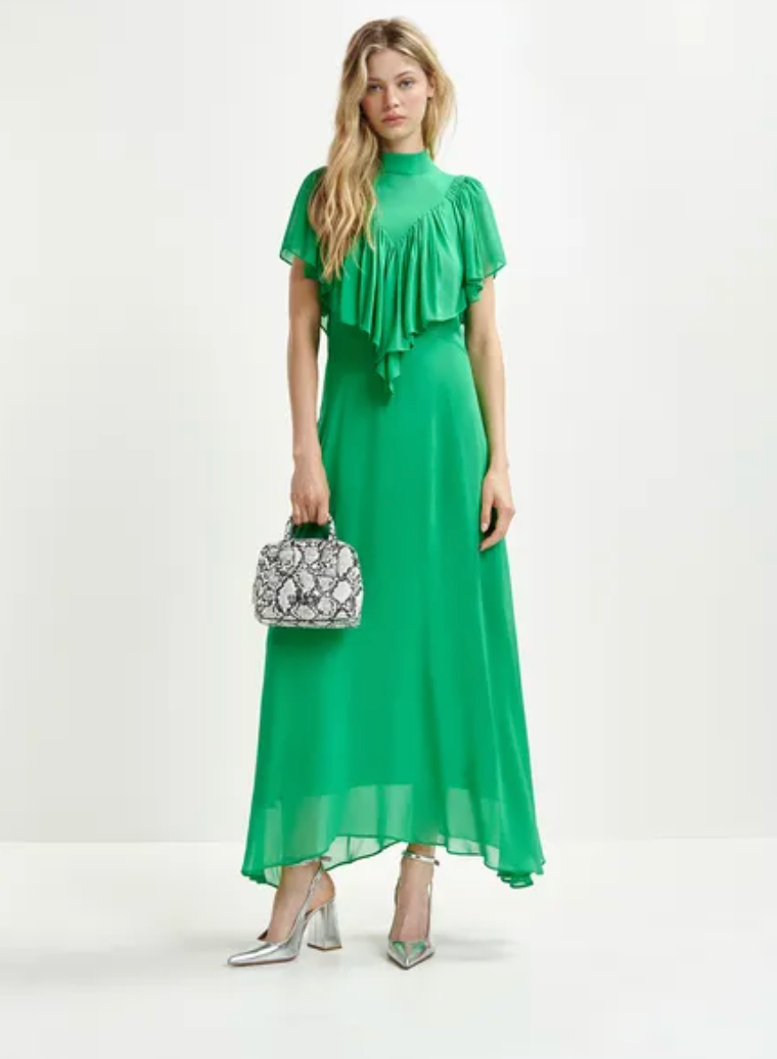 Honolulu ruffle asymmetrical dress