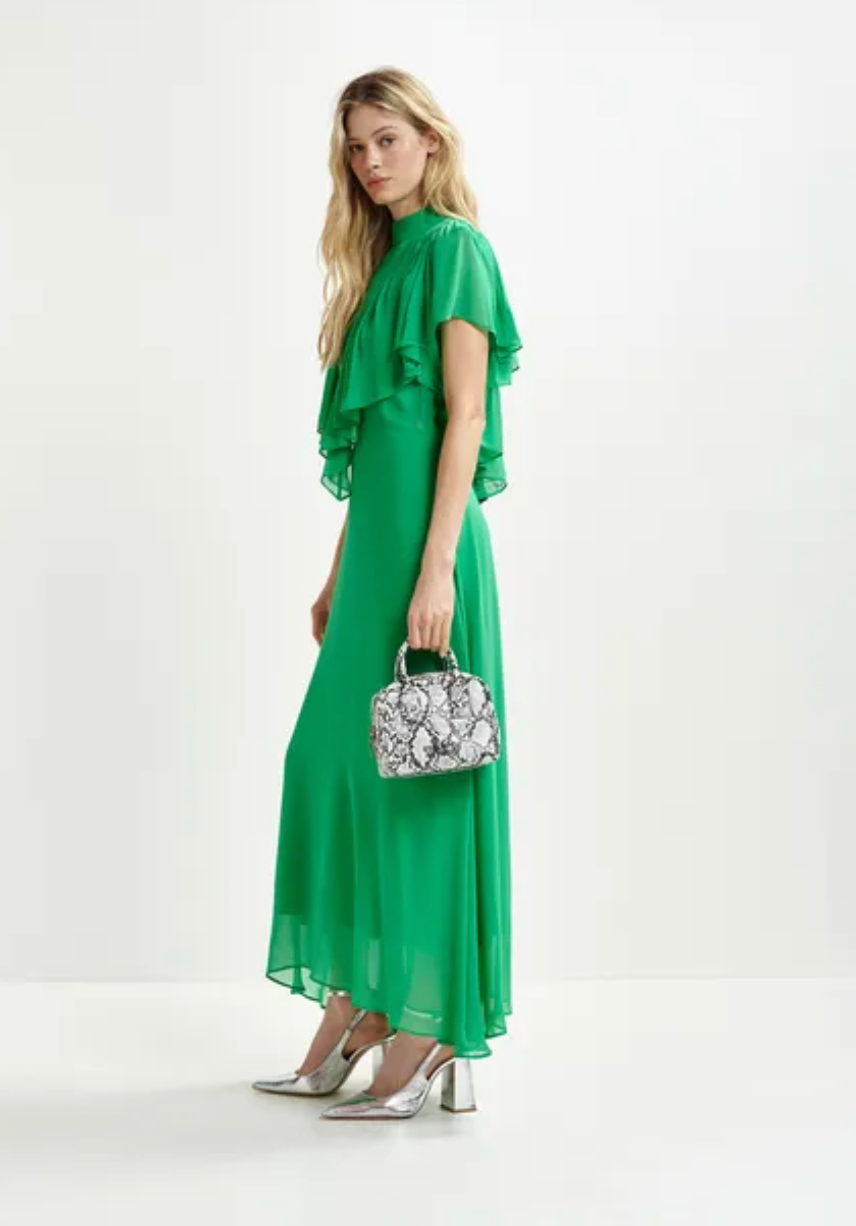 Honolulu ruffle asymmetrical dress