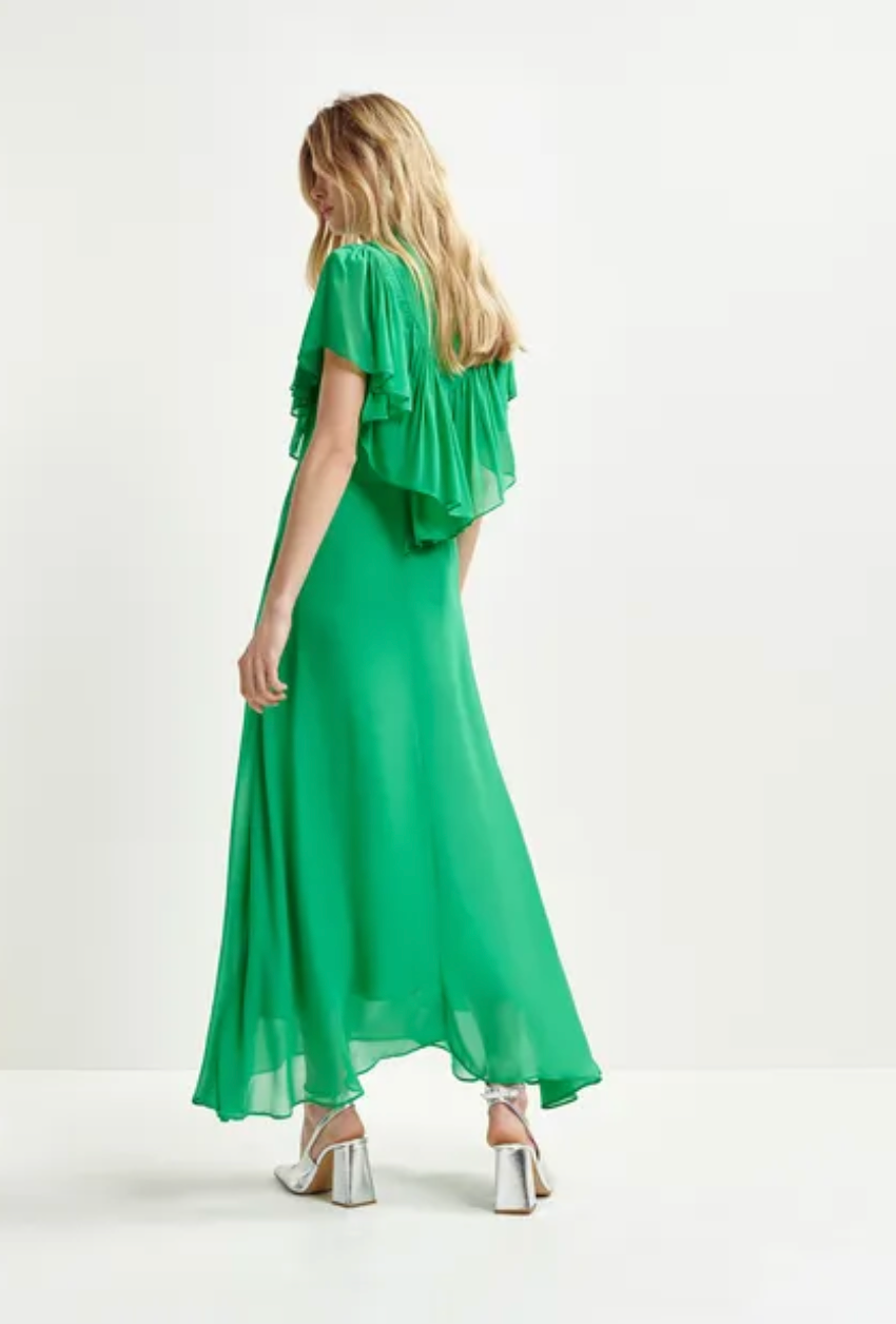 Honolulu ruffle asymmetrical dress