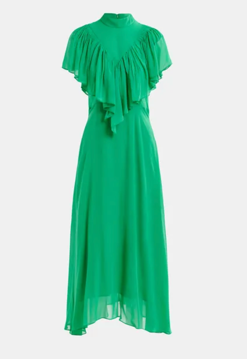 Honolulu ruffle asymmetrical dress