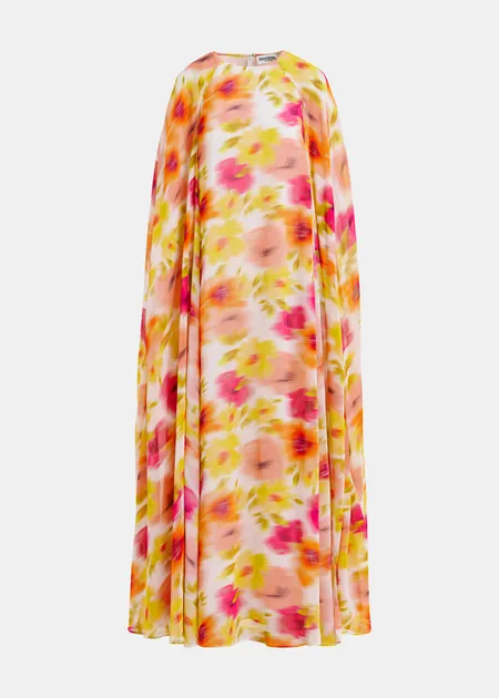 RENTAL Henley floor length cape dress