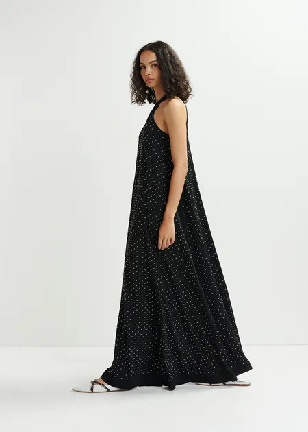 RENTAL Hisha rhinestone maxi dress