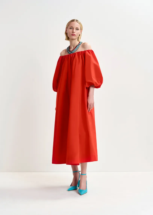 RENTAL Hamille off the shoulder dress