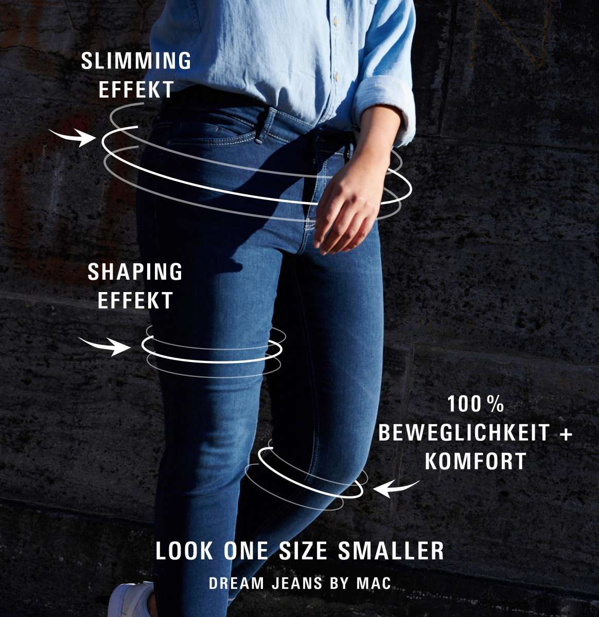 Dream straight jeans dark washed